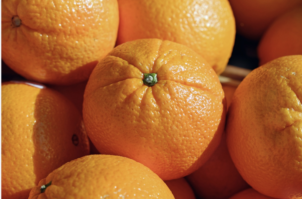 producción de naranja